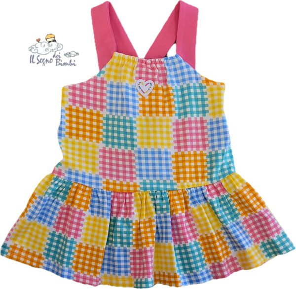 VESTITO MULTICOLOR SCACCHETTI AGATHA RUIZ DE LA PRADA