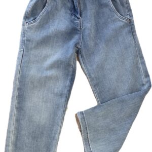 JEANS CHIARO CON CINTA ROSA IDO
