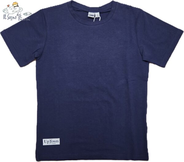 T-SHIRT MANICA CORTA BLU COTONE IDO