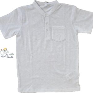 T-SHIRT MANICA CORTA BIANCA RIGHINE COREANA IDO