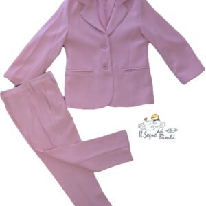 TAILLEUR GIACCA E PANTALONE ROSA IDO