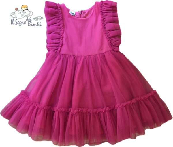 ABITO TULLE FUCSIA IDO