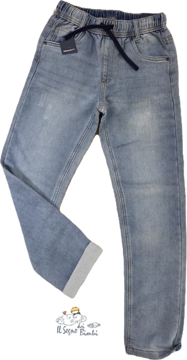 JEANS CHIARO CON ELASTICO IDO
