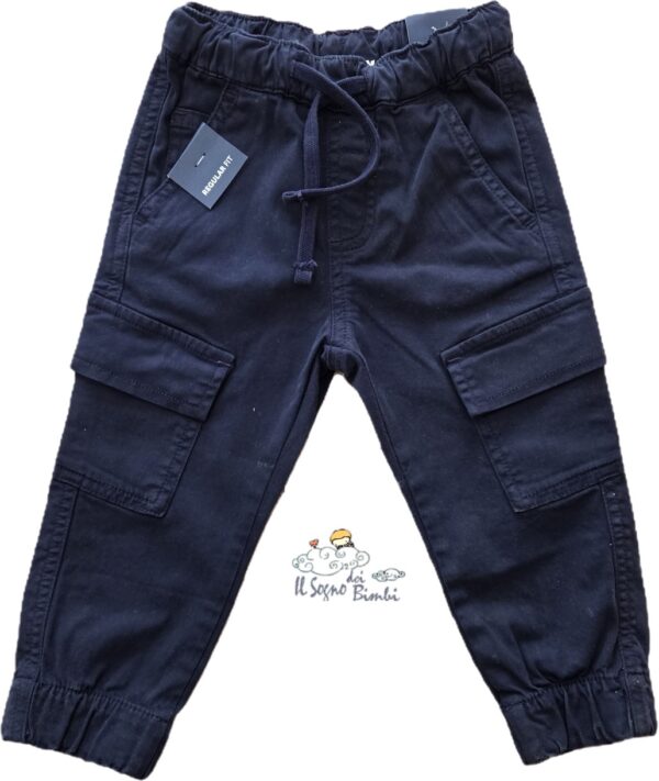 PANTALONE CARGO BLU IDO