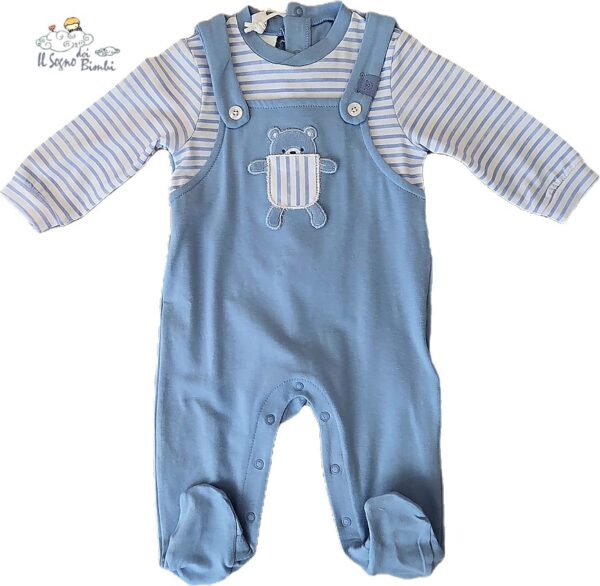TUTINA COTONE CELESTE ORSETTO IDO