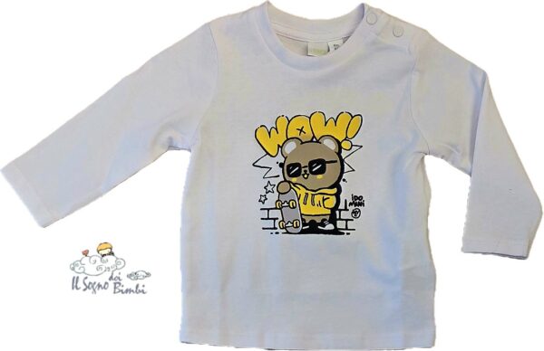 T-SHIRT MANICA LUNGA COTONE  ORSETTO IDO