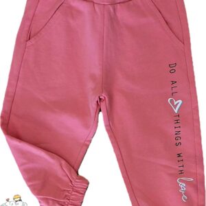 PANTALONE TUTA COTONE GARZATO ROSA IDO