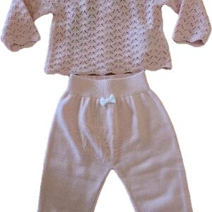 COMPLETO TRICOT ROSA IDO