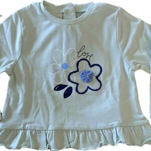 T-SHIRT MANICA LUNGA VERDE CHIARO  COTONE IDO