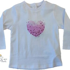 T-SHIRT MANICA LUNGA COTONE CUORE IDO