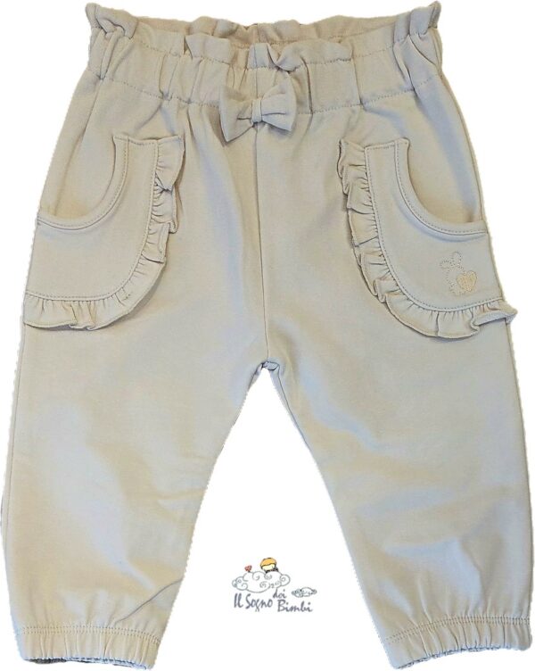 PANTALONE COTONE GARZATO BEIGE IDO