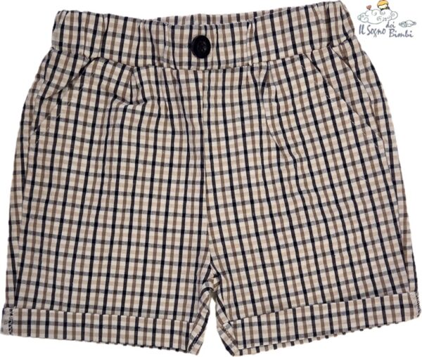 PANTALONCINO COTONE QUADRETTI IDO