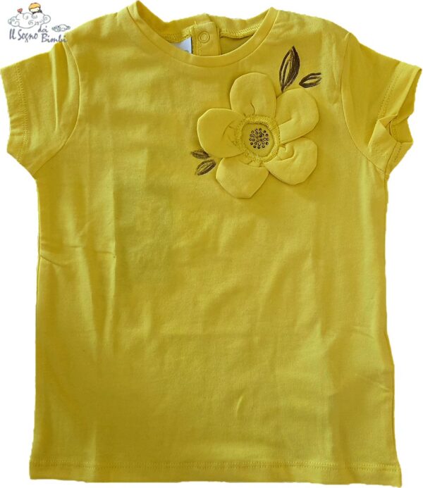 T-SHIRT GIALLA FIIORE IDO