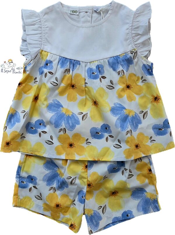 COMPLETO SHORT E CAMICIETTA FIORI IDO