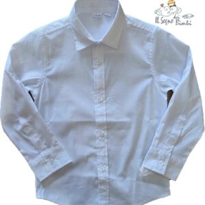 CAMICIA MANICA LUNGA BIANCA COTONE IDO