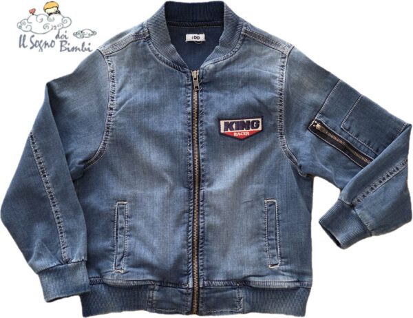 GIUBBINO JEANS BOMBER IDO