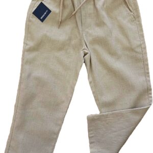 PANTALONE LINO BEIGE IDO