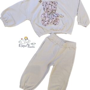 TUTA COTONE GARZATO BEIGE ORSETTO IDO