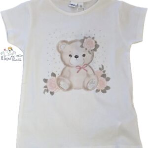 T-SHIRT MANICA CORTA ORSETTA CON BRILLANTINI IDO