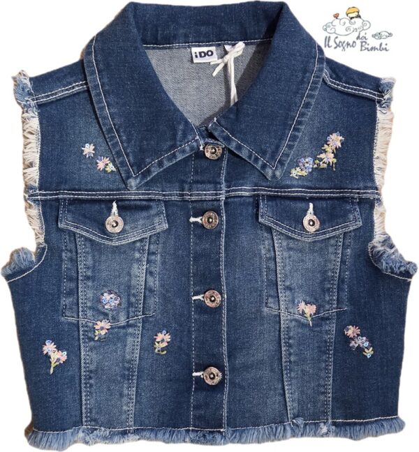 GILE' JEANS RICAMO FIORELLINI IDO