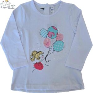 T-SHIRT COTONE MANICA LUNGA PALLONCINI IDO