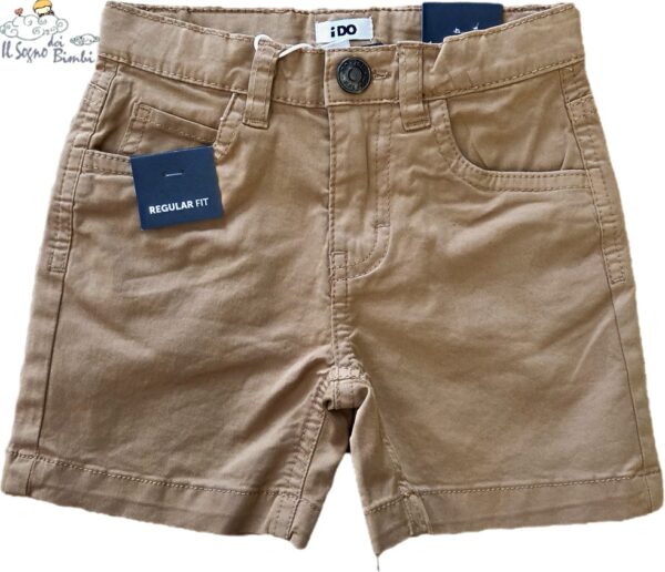 PANTALONE CORTO BEIGE REGULAR FIT IDO