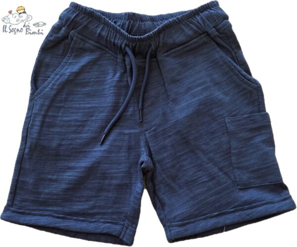 PANTALONCINO BLU NAVY COTONE IDO