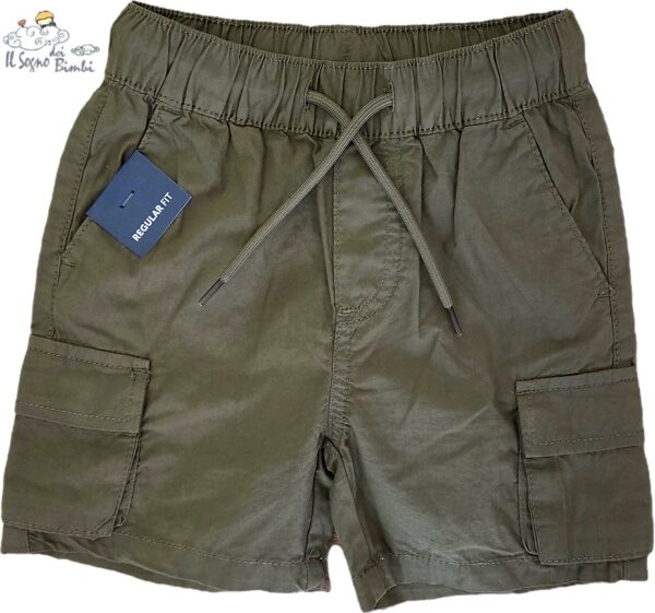 PANTALONE CORTO CARGO VERDE SALVIA IDO