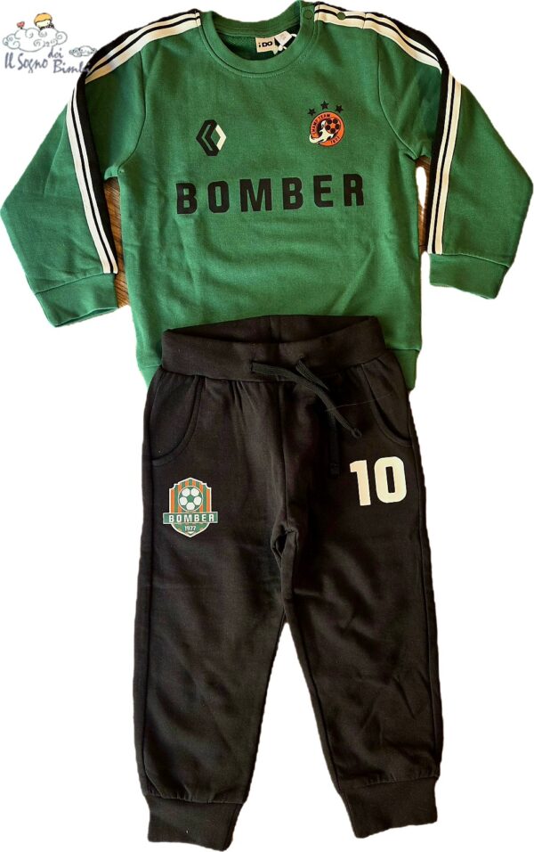 TUTA COMPLETA COTONE GARZATO BOMBER IDO