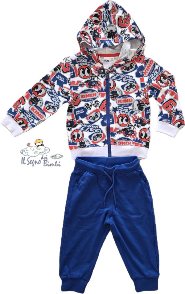 TUTA COMPLETA COTONE GARZATO FANTASIA RIDER IDO