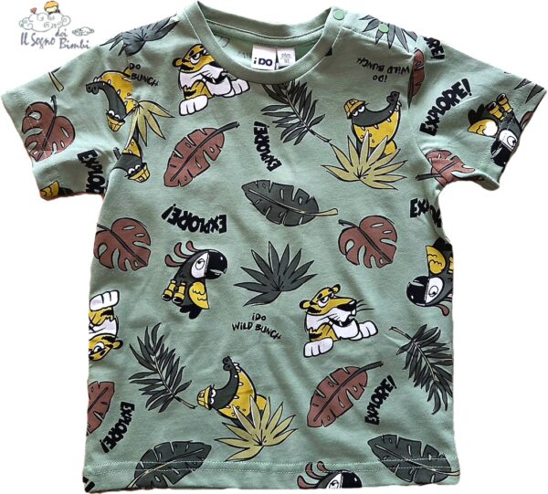 T-SHIRT COTONE MANICA CORTA FANTASIA WILD IDO
