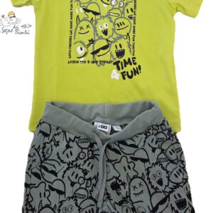 COMPLETO COTONE T-SHIRT E PANTALONCINO IDO