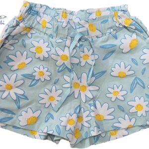 SHORT TURCHESE CON MARGHERITE IDO