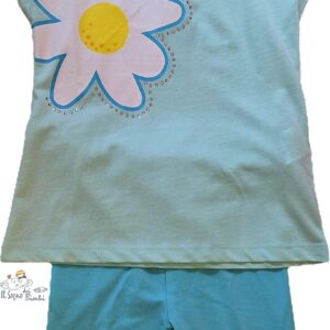 COMPLETO T-SHIRT- PANTALONCINO CICLISTA TURCHESE IDO