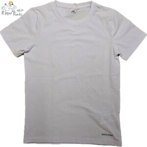 T-SHIRT MANICA CORTA BIANCA COTONE IDO