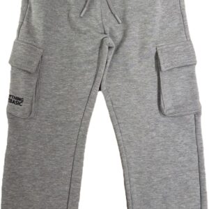 PANTALONE CARGO COTONE GARZATO NERO IDO