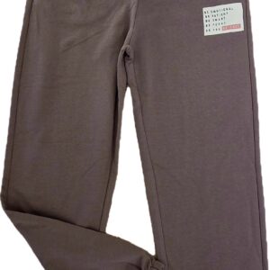 PANTALONE TUTA COTONE GARZATO MARRONE IDO