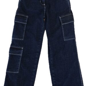 JEANS BLU SCURO LARGO CARGO IDO