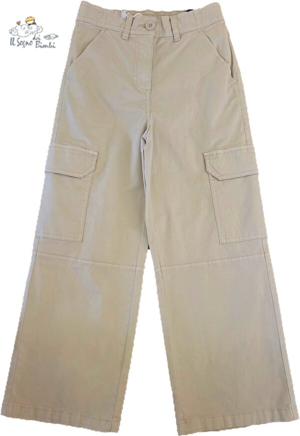 PANTALONE LARGO CARGO BEIGE BEIGE IDO
