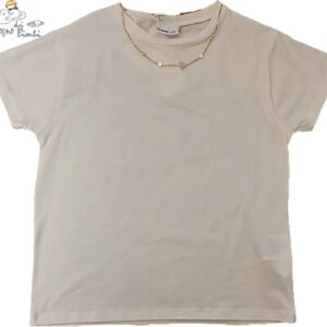 T-SHIRT BIANCA CON COLLANINA IDO