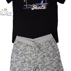 COMPLETO COTONE T-SHIRT E BERMUDA SKATE IDO