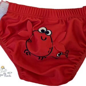COSTUME CONTENITIVO CON BOTTONCINI LATERALI ROSSO, GRANCHIETTO DIETRO IDO