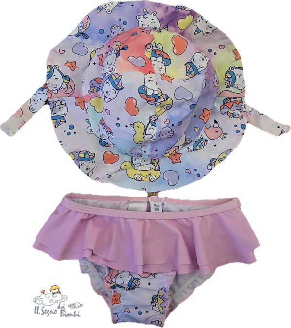 COSTUME SLIP E CAPPELLINO UNICORNO IDO