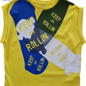 CANOTTA GIALLA CON STAMPA NATH KIDS