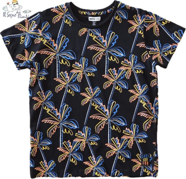 T-SHIRT COTONE PALME COLORATE NATH KIDS