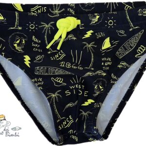 COSTUME SLIP NERO FANTASIA FLUO NATH KIDS