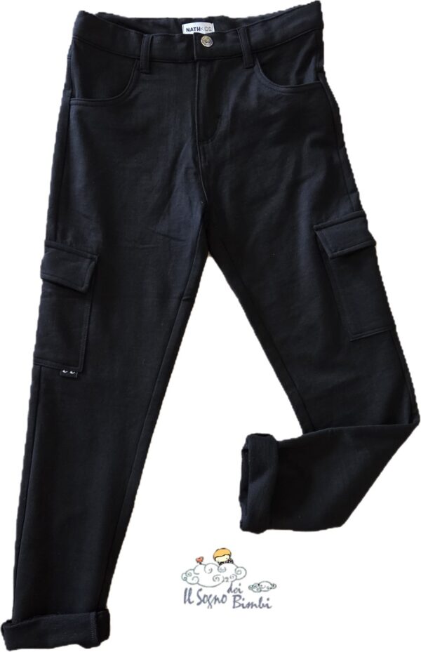 PANTALONE CARGO NERO NATH KIDS