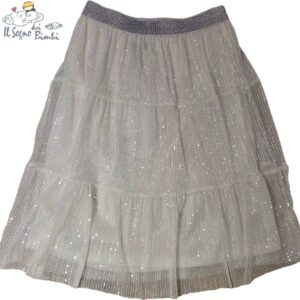 GONNA PAILLETTES BIANCO NATHKIDS