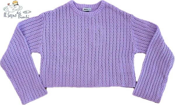 MAGLIONCINO LILLA COTONE NATHKIDS