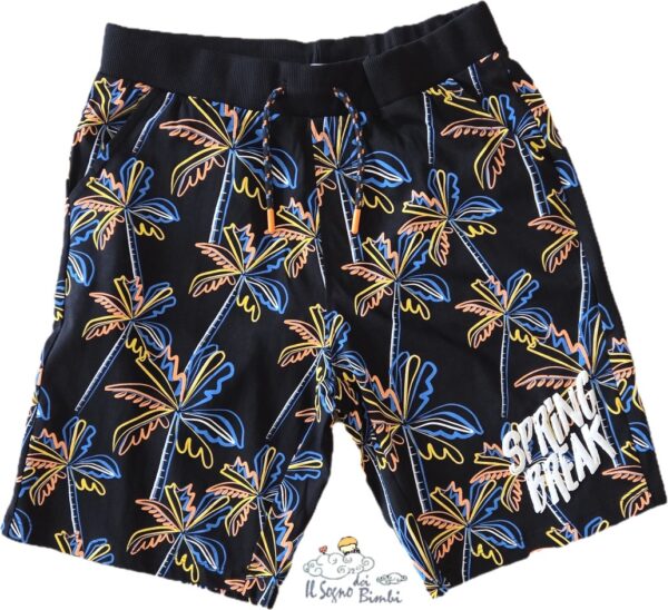 BERMUDA COTONE PALME COLORATE NATH KIDS